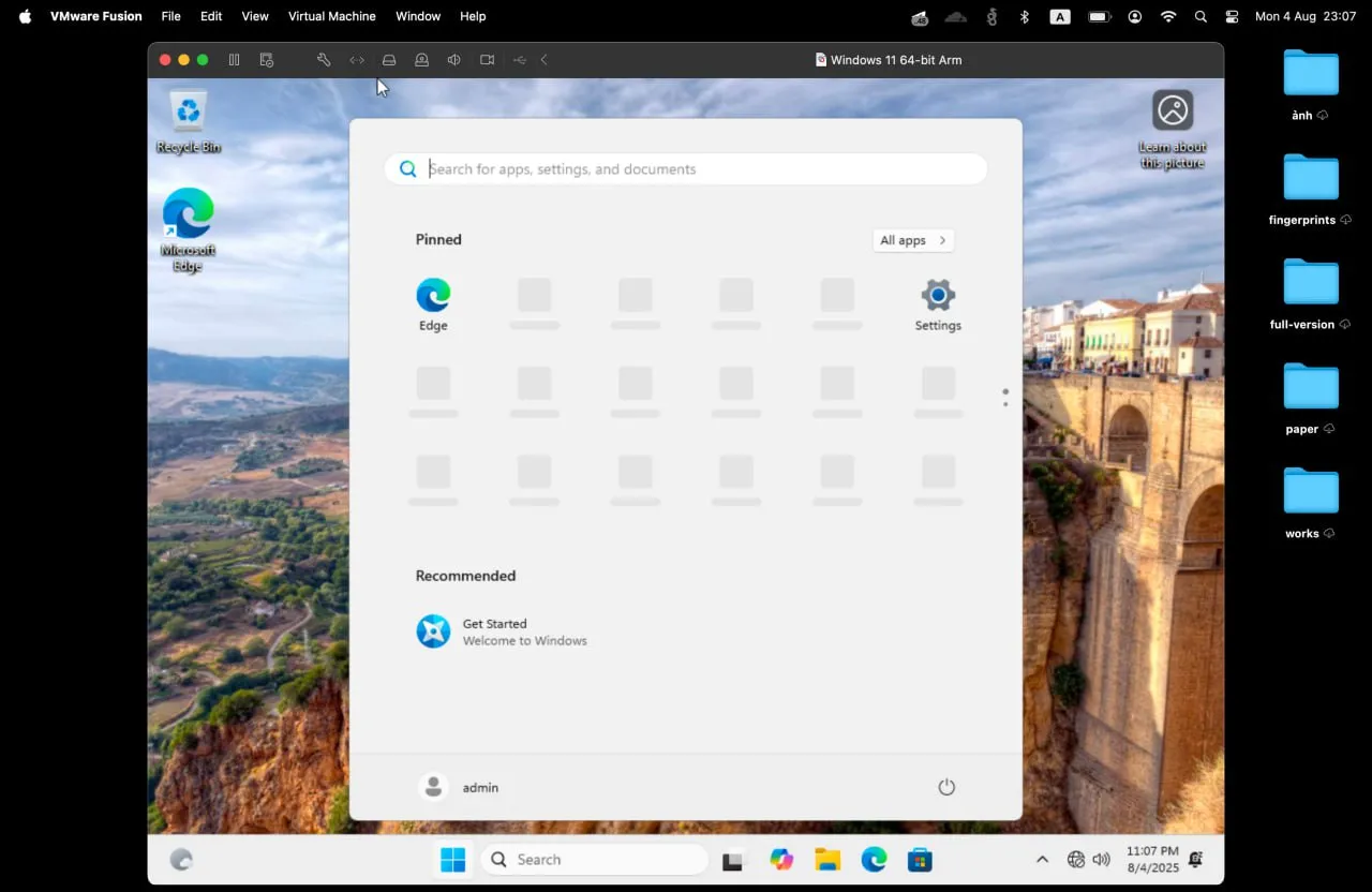 Windows 11 on MacOS